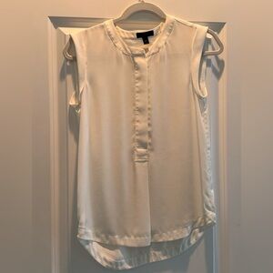 J. Crew ivory sleeveless blouse - size 00